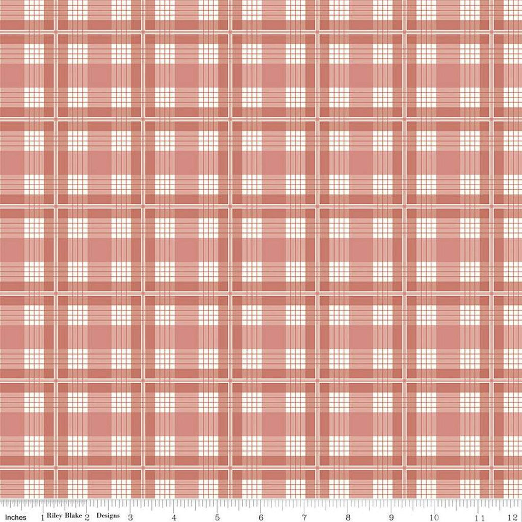 Albion Red Plaid fabric