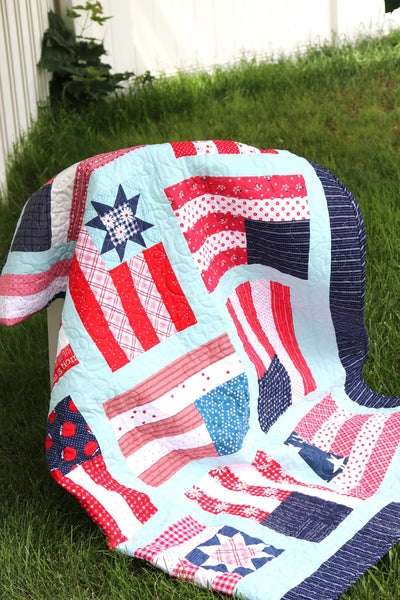 Flying Flags Quilt Simplified PDF Pattern