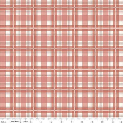 Albion Red Plaid fabric