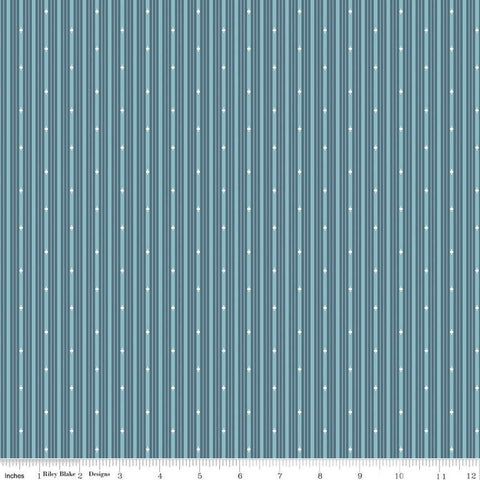 Albion Blue (Dream) Stripe fabric