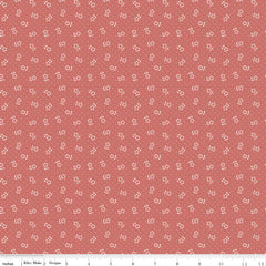 Mary Catherine Faded Red Flower Dots