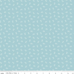 Mary Catherine Aqua Flower Dots
