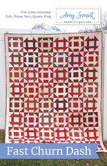 Fast Churn Dash Quilt -Paper Pattern