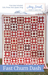 Fast Churn Dash Quilt - PDF Pattern