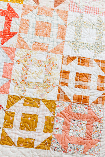 Fast Churn Dash Quilt -Paper Pattern
