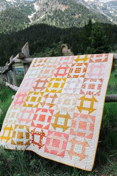 Fast Churn Dash Quilt -Paper Pattern