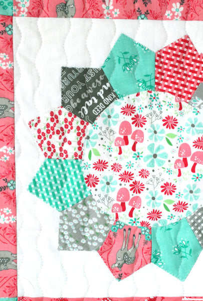 Pink and Teal Chunky Dresden baby