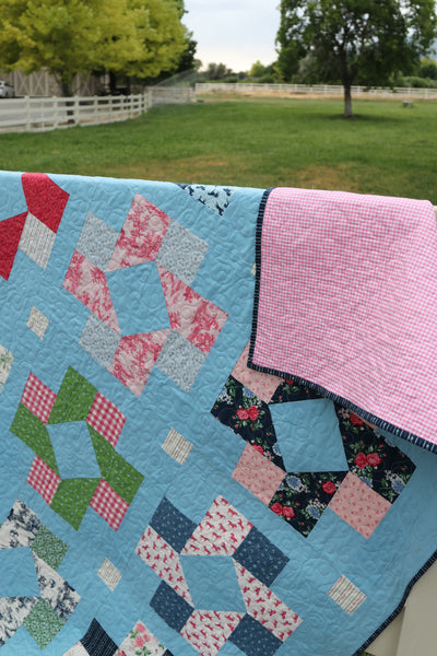 Large Throw Bluegrass Charm Quilt