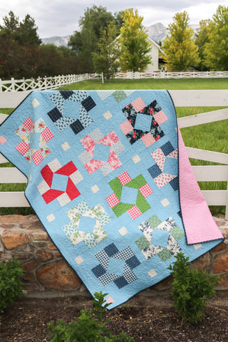 Large Throw Bluegrass Charm Quilt