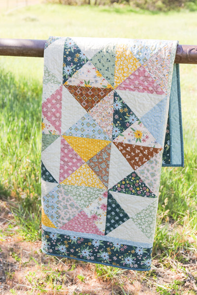 Hourglass Shuffle Quilt Pattern - Hard Copy (Printed)