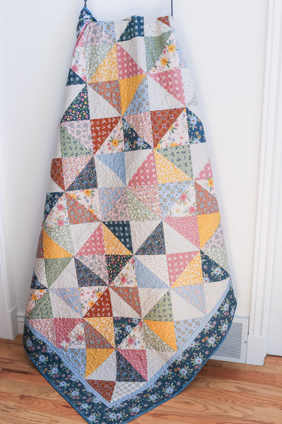 Hourglass Shuffle Quilt Pattern - Hard Copy (Printed)