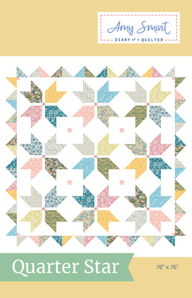 Quarter-Star Quilt Pattern - PDF (Digital Copy)