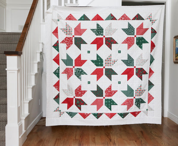 Quarter-Star Quilt Pattern – PDF Download