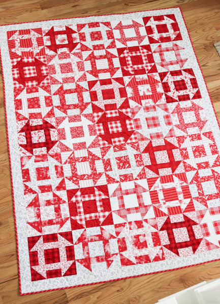 Fast Churn Dash Quilt -Paper Pattern