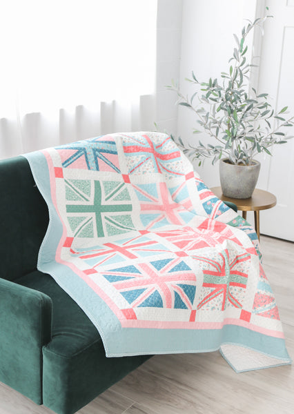 Regent Street Union Jack Quilt - PDF Pattern