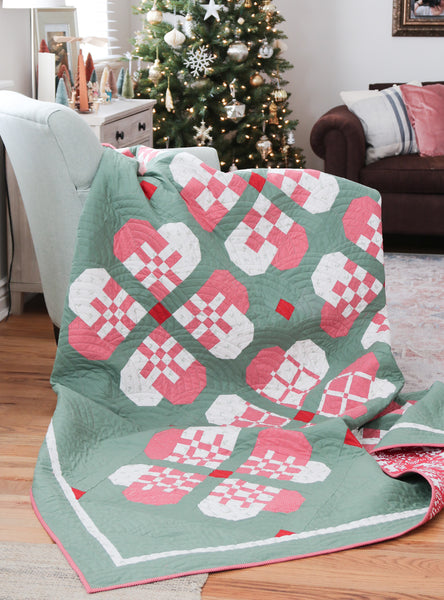 Scandi Hearts Quilt Paper Pattern