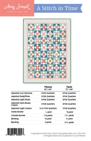 A Stitch in Time - Paper Pattern