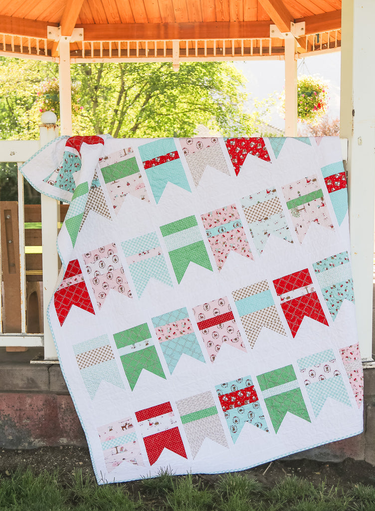 Twin Summer Bunting Quilt