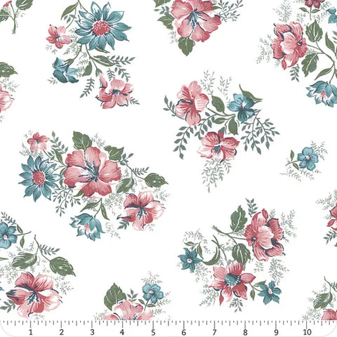 Mary Catherine Cloud Floral 108" Wide Yardage