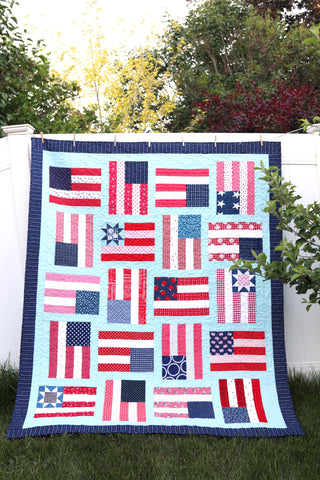 Flying Flags Quilt Simplified PDF Pattern