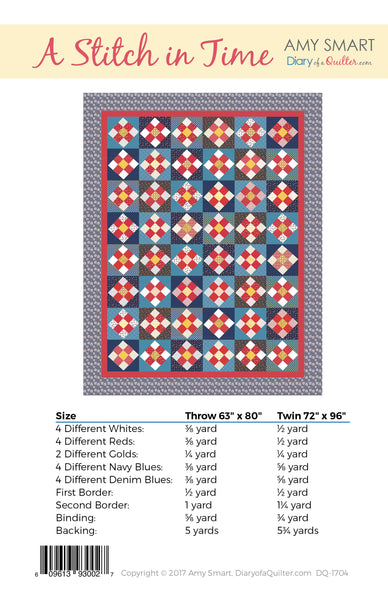 A Stitch in Time - Paper Pattern
