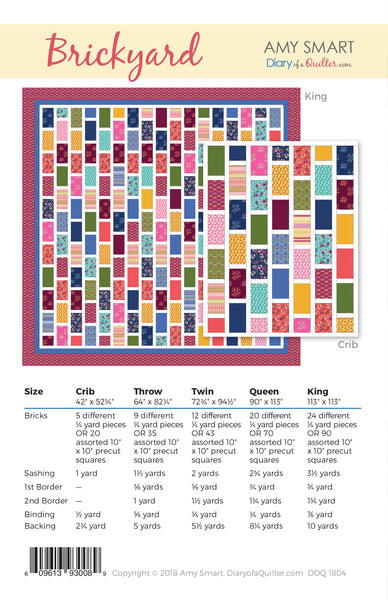 Brickyard Quilt - PDF Pattern