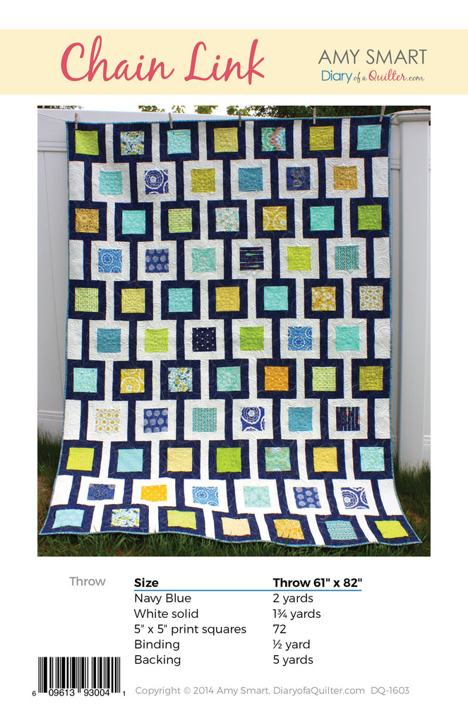 Chain Link Quilt - Paper Pattern โ Amy Smart - Diary of a Quilter