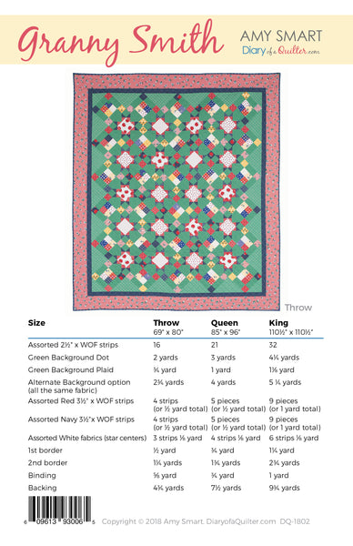 Granny Smith - Quilt Pattern - Paper Pattern