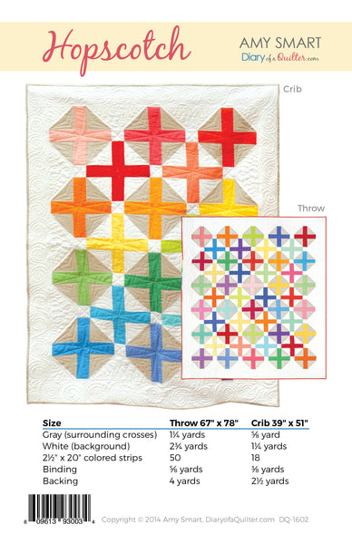 Hopscotch Modern Quilt Paper Pattern