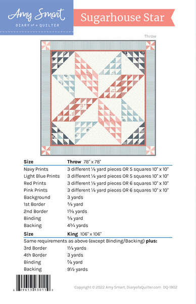 Sugarhouse Star Quilt - PDF Pattern