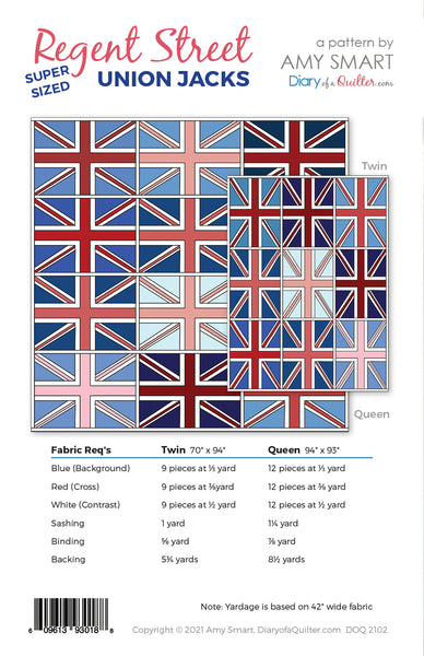 Super Size Regent Street Union Jack  PDF Pattern